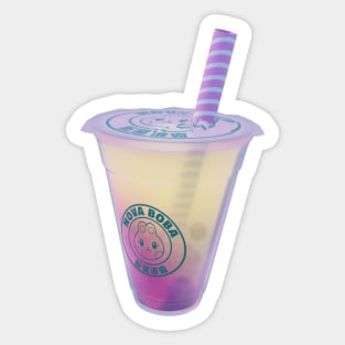 Bubble Boba Tea - Lemon Raspberry Sticker